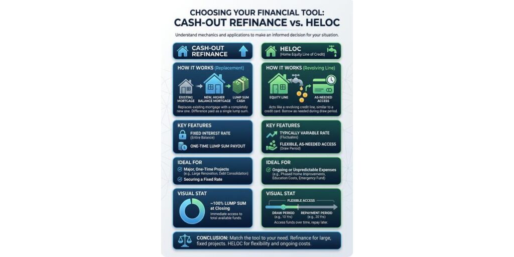 Cash-Out Refinance vs. HELOC: Breaking Down the Differences